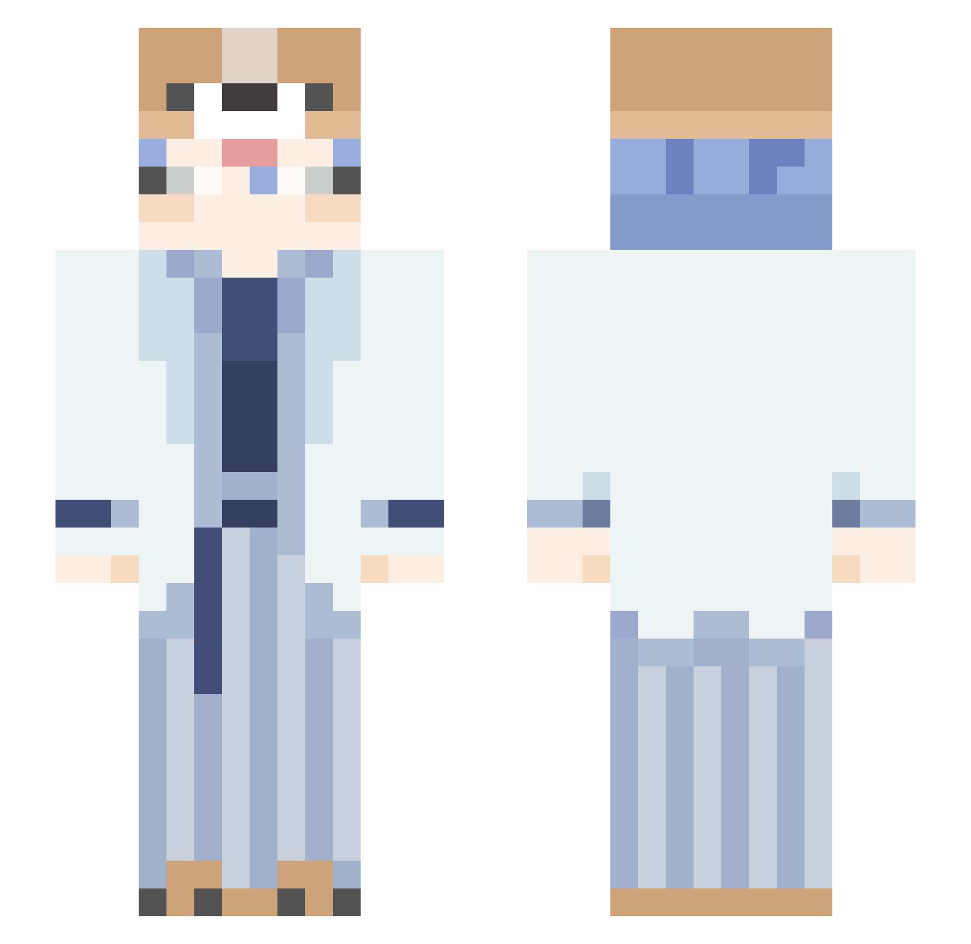 KRCona_ Minecraft skin, front and back view