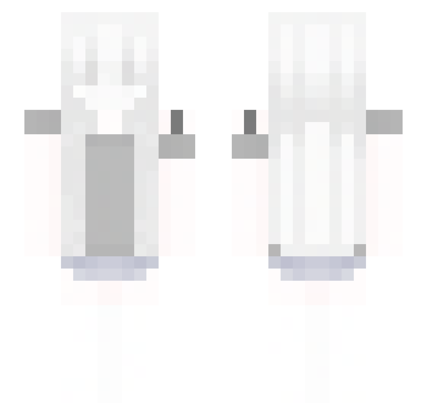 Yeluy Minecraft skin, front and back view