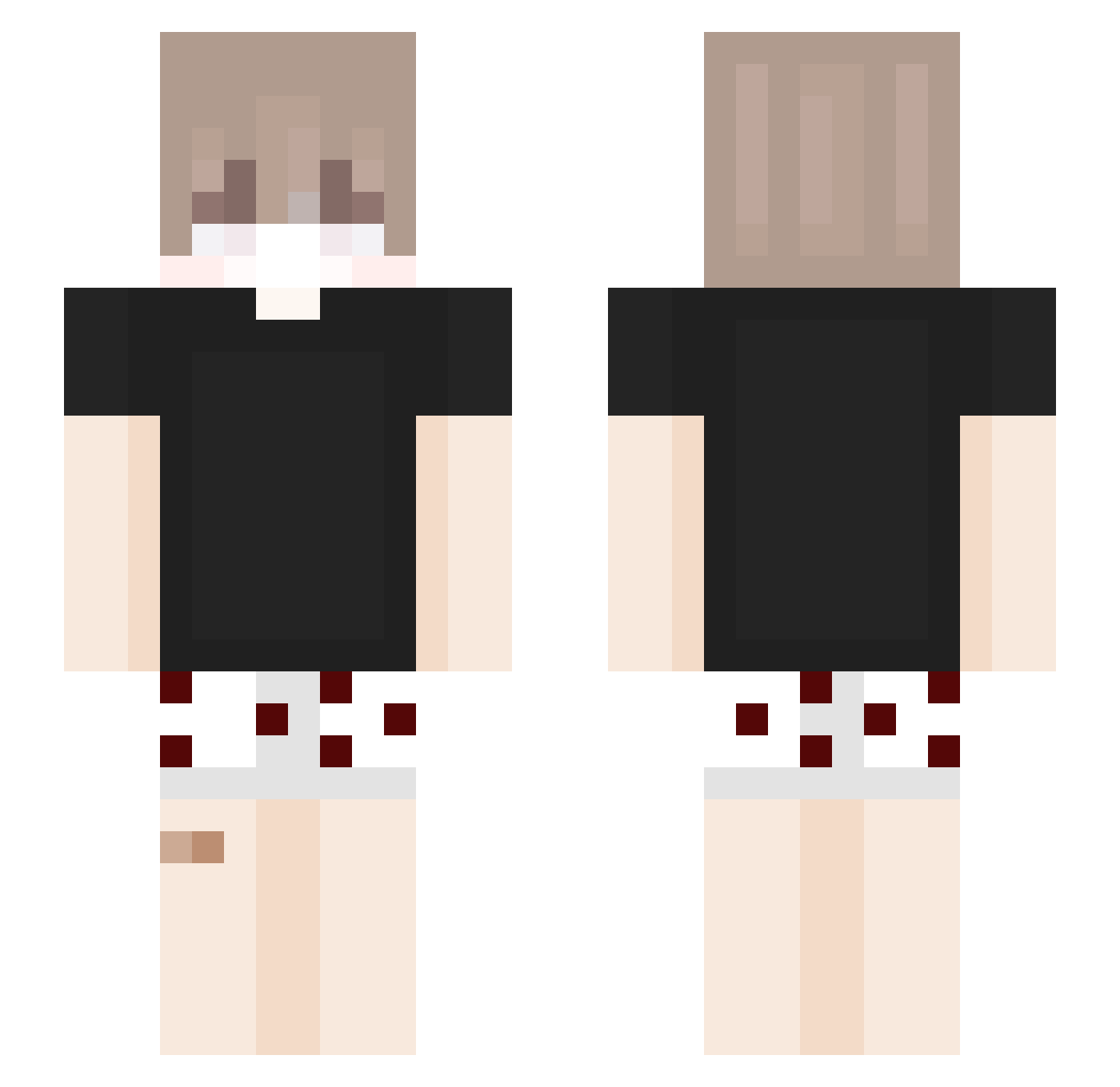 unsoul Minecraft skin, front and back view