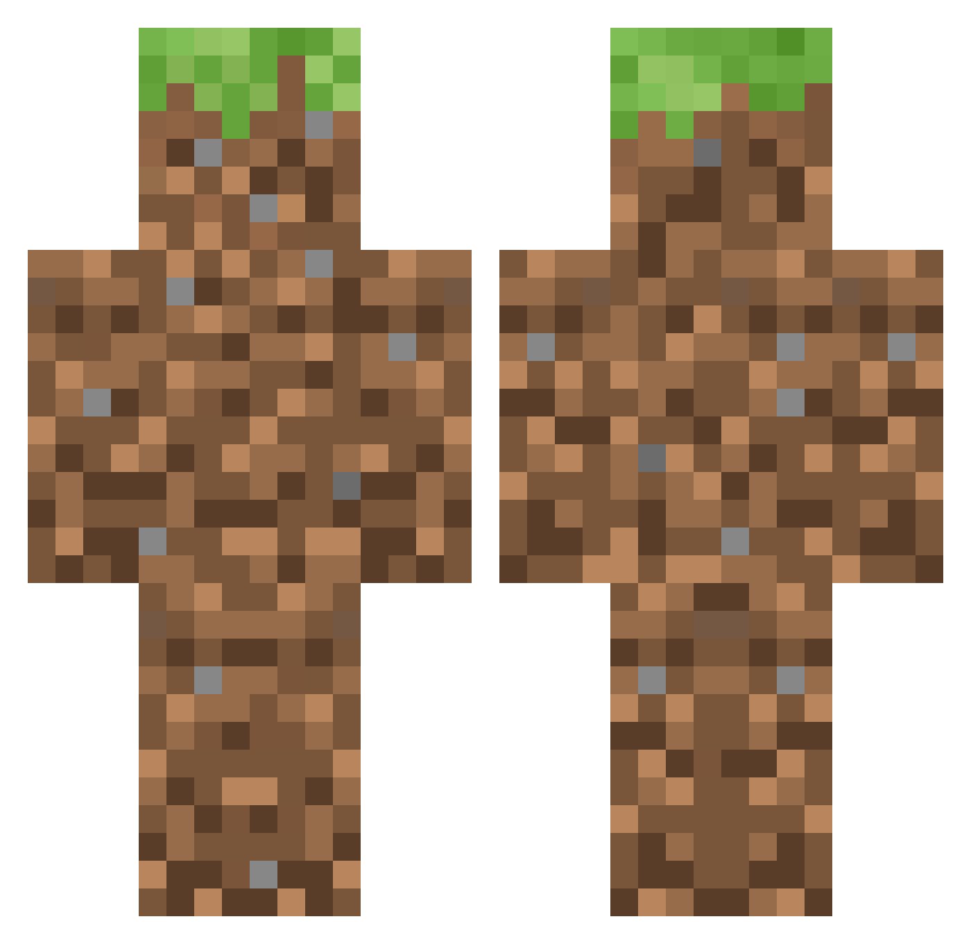 Miel_Senpai Minecraft skin, front and back view