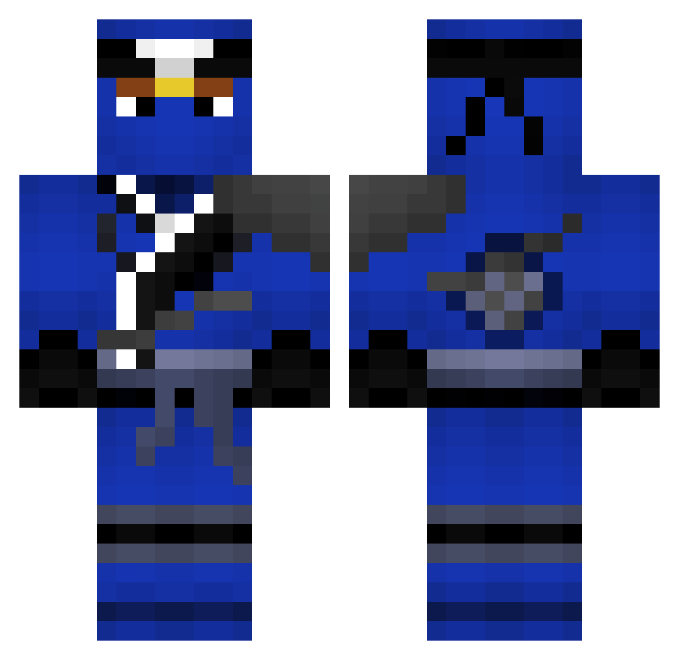 dannatosigma Minecraft skin, front and back view