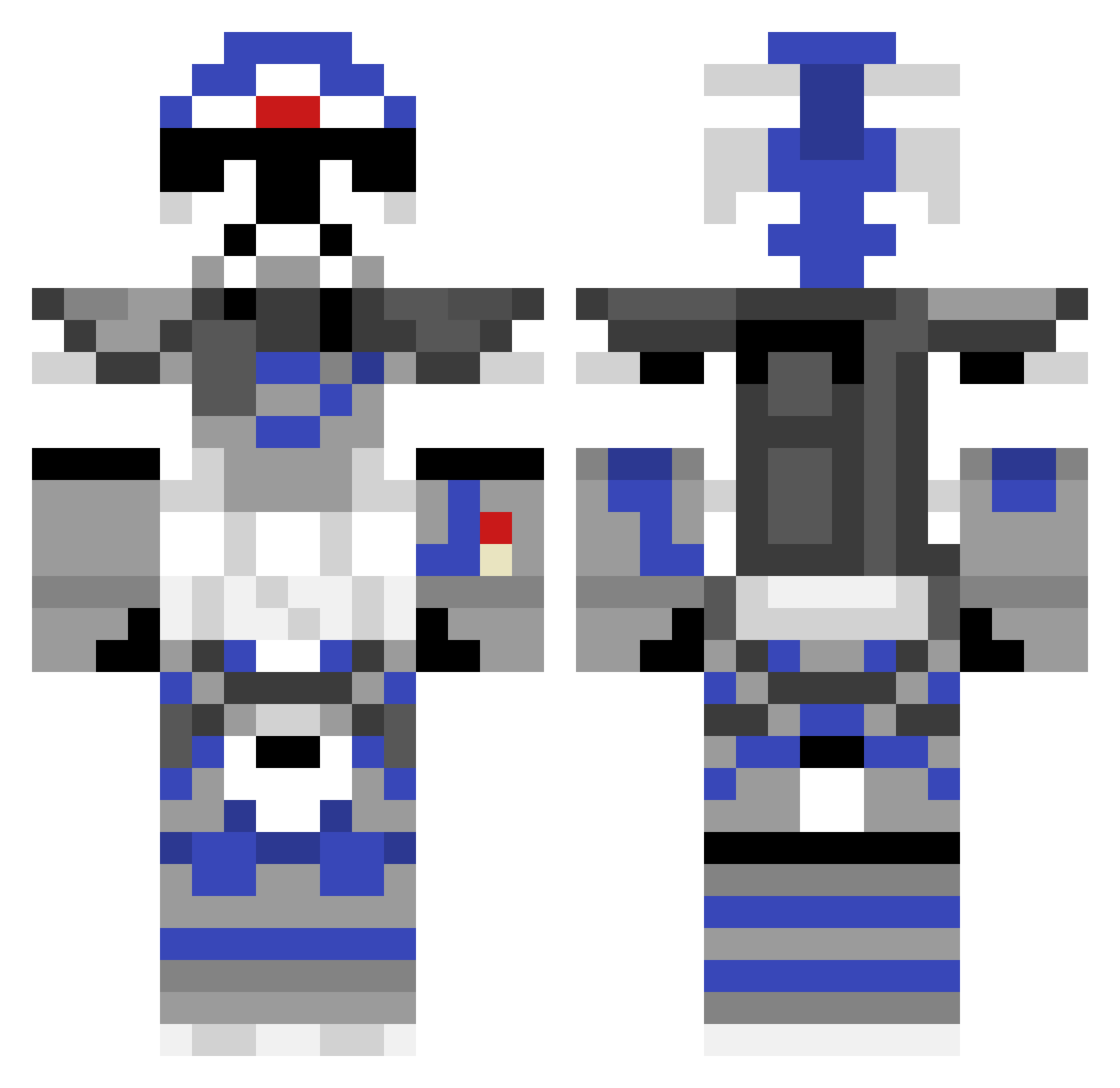 Random_Gamer Minecraft skin, front and back view