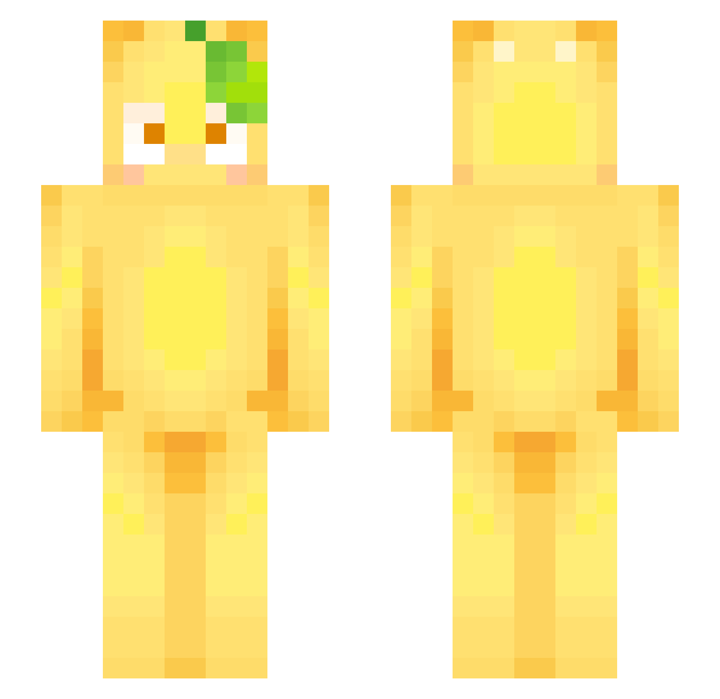 Yeajinn Minecraft skin, front and back view