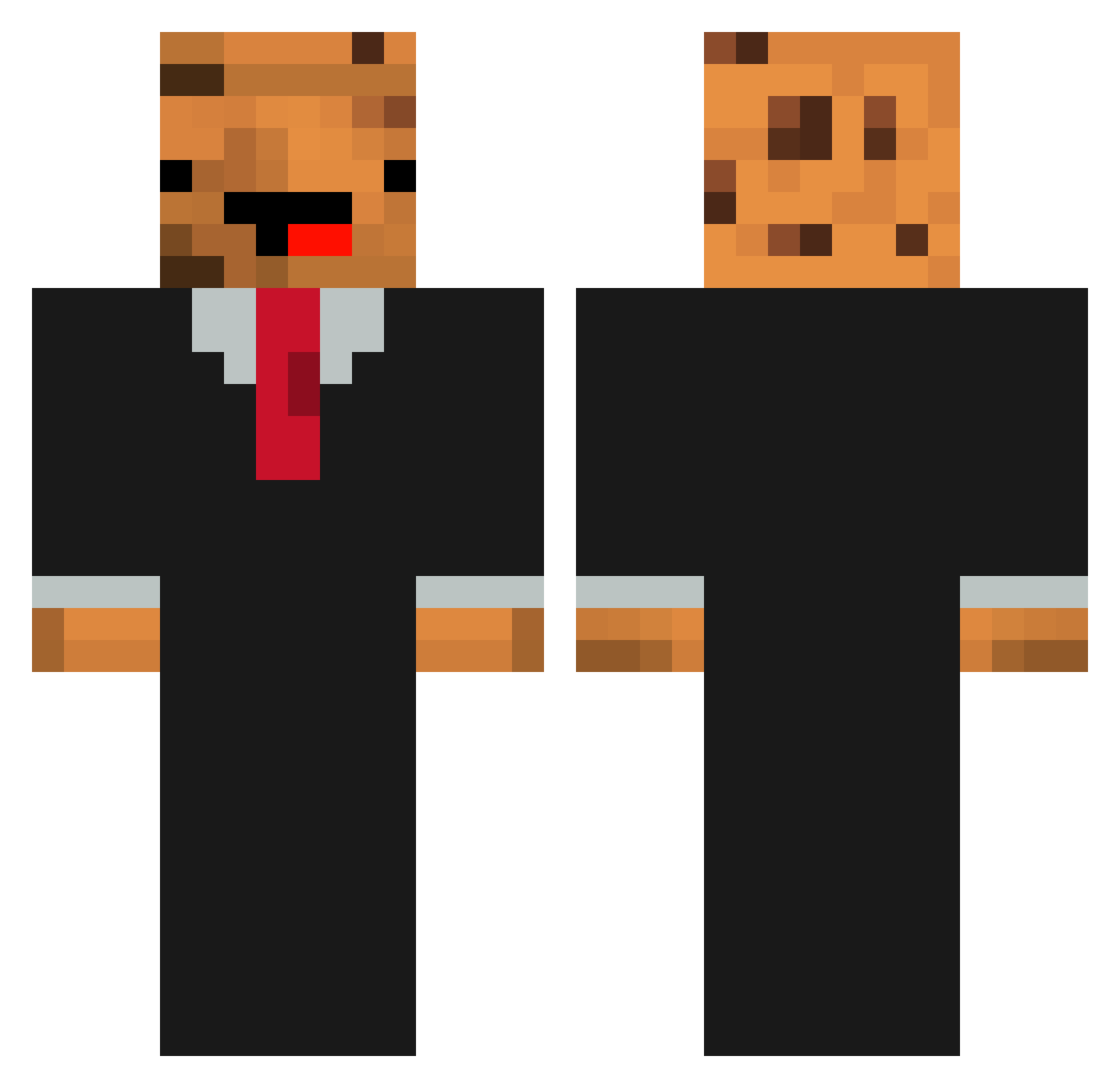 SrCookie99 Minecraft skin, front and back view