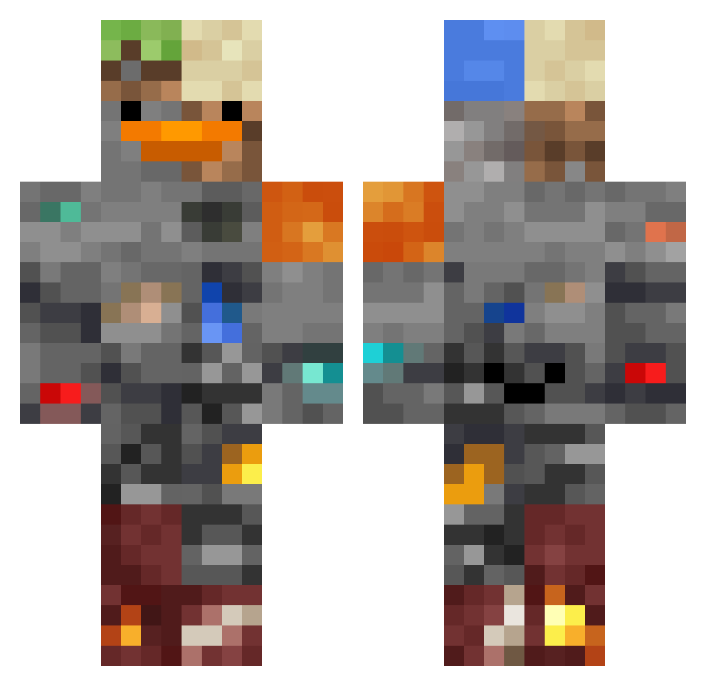 caochennnnnn Minecraft skin, front and back view