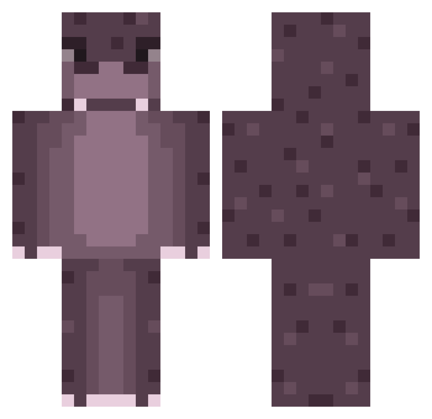 spycobra Minecraft skin, front and back view