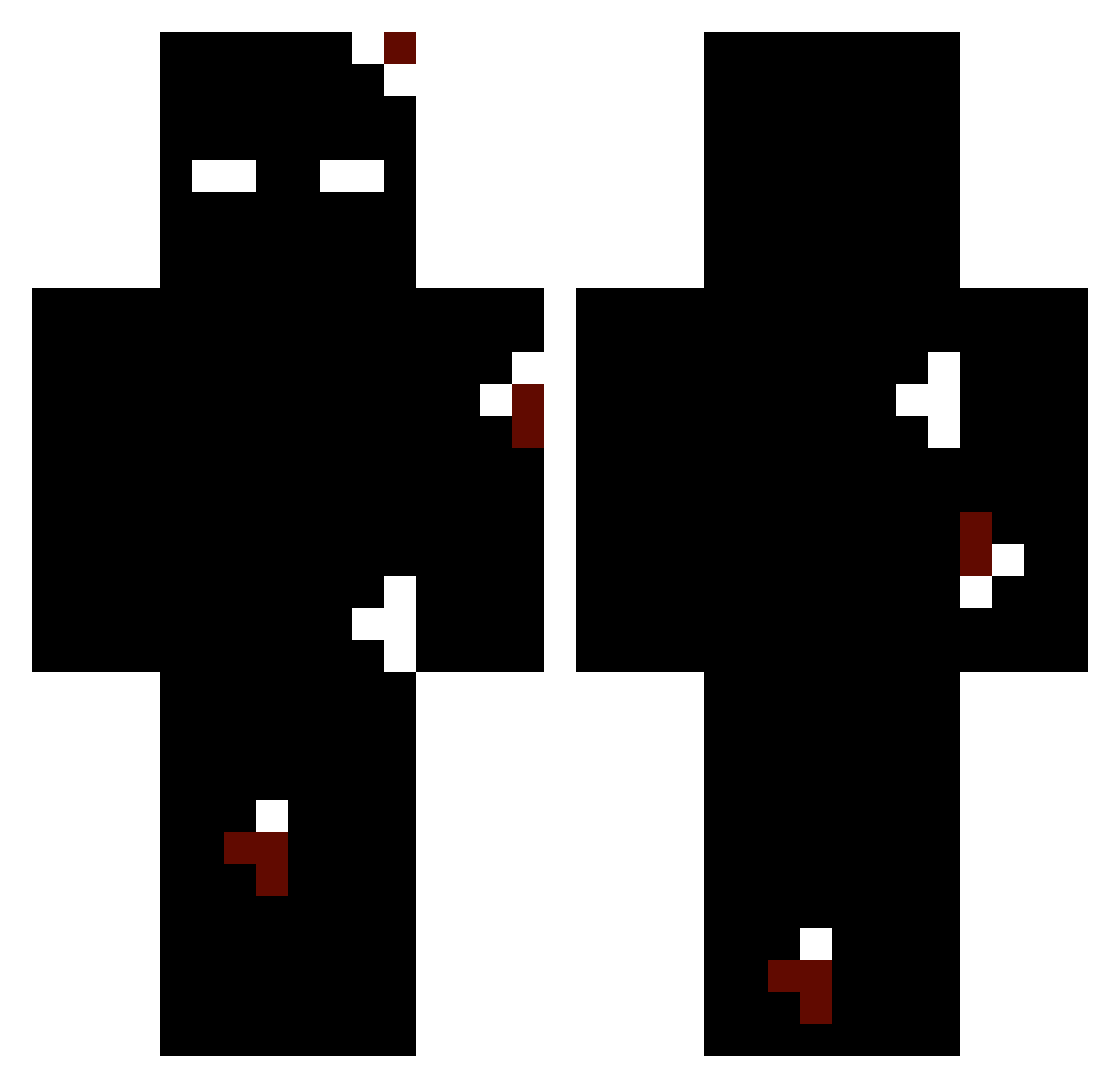 YxD4_ Minecraft skin, front and back view
