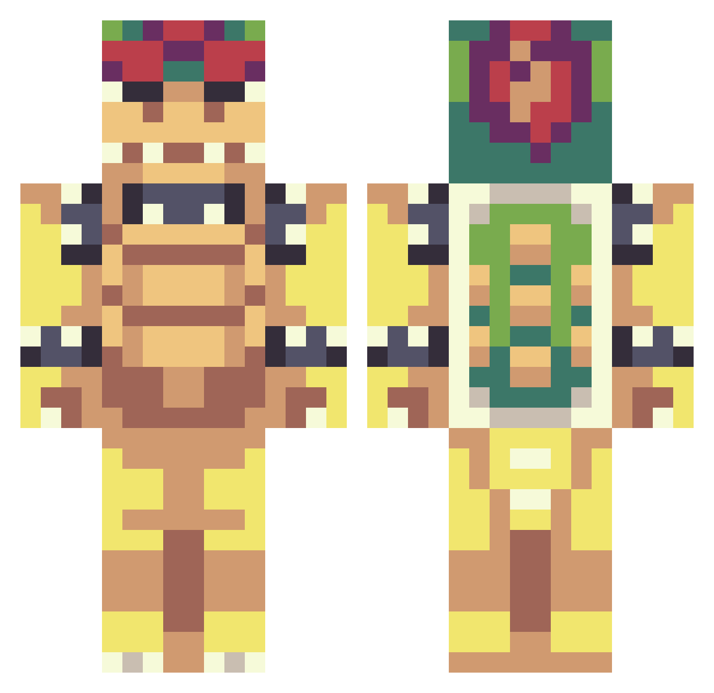 tom_9_ Minecraft skin, front and back view