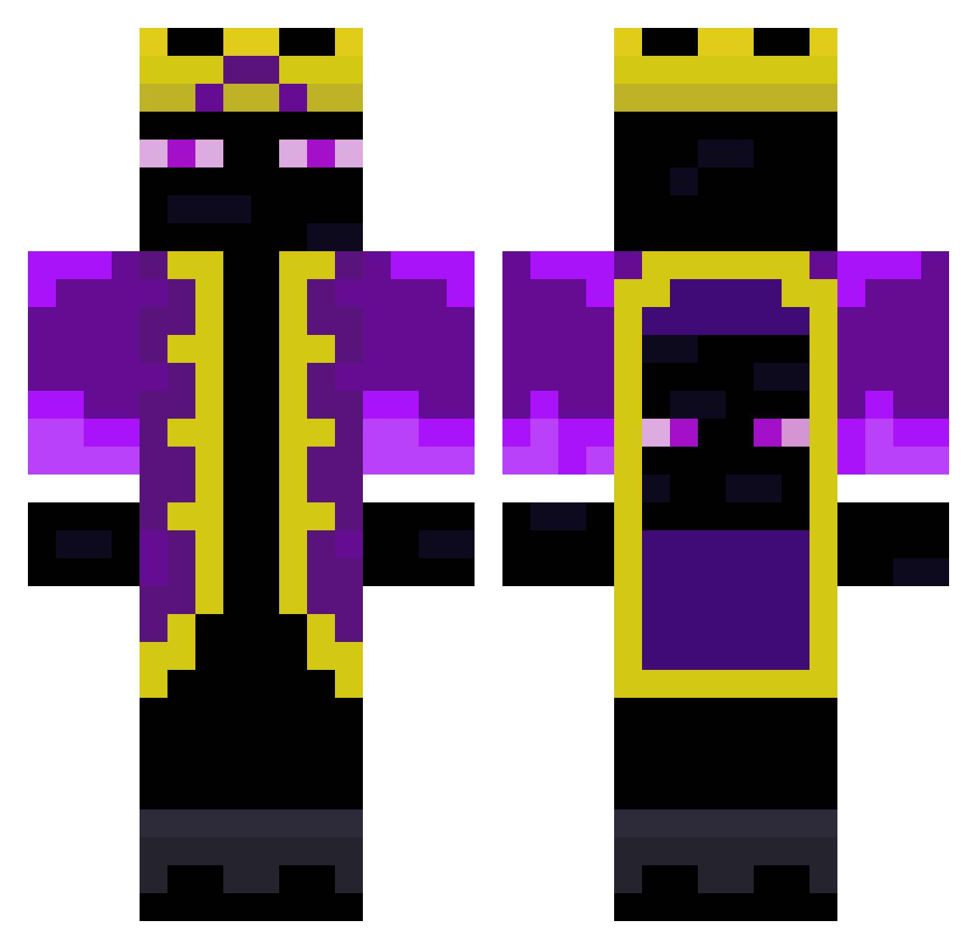 castilho001 Minecraft skin, front and back view