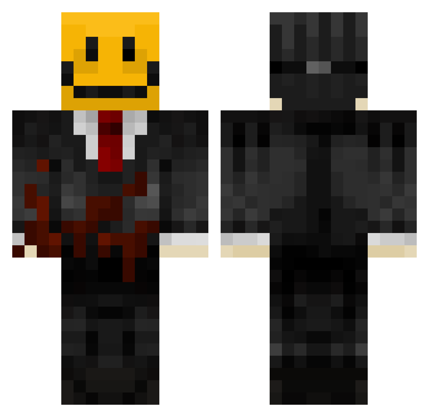 1996ToyotaCamry Minecraft skin, front and back view