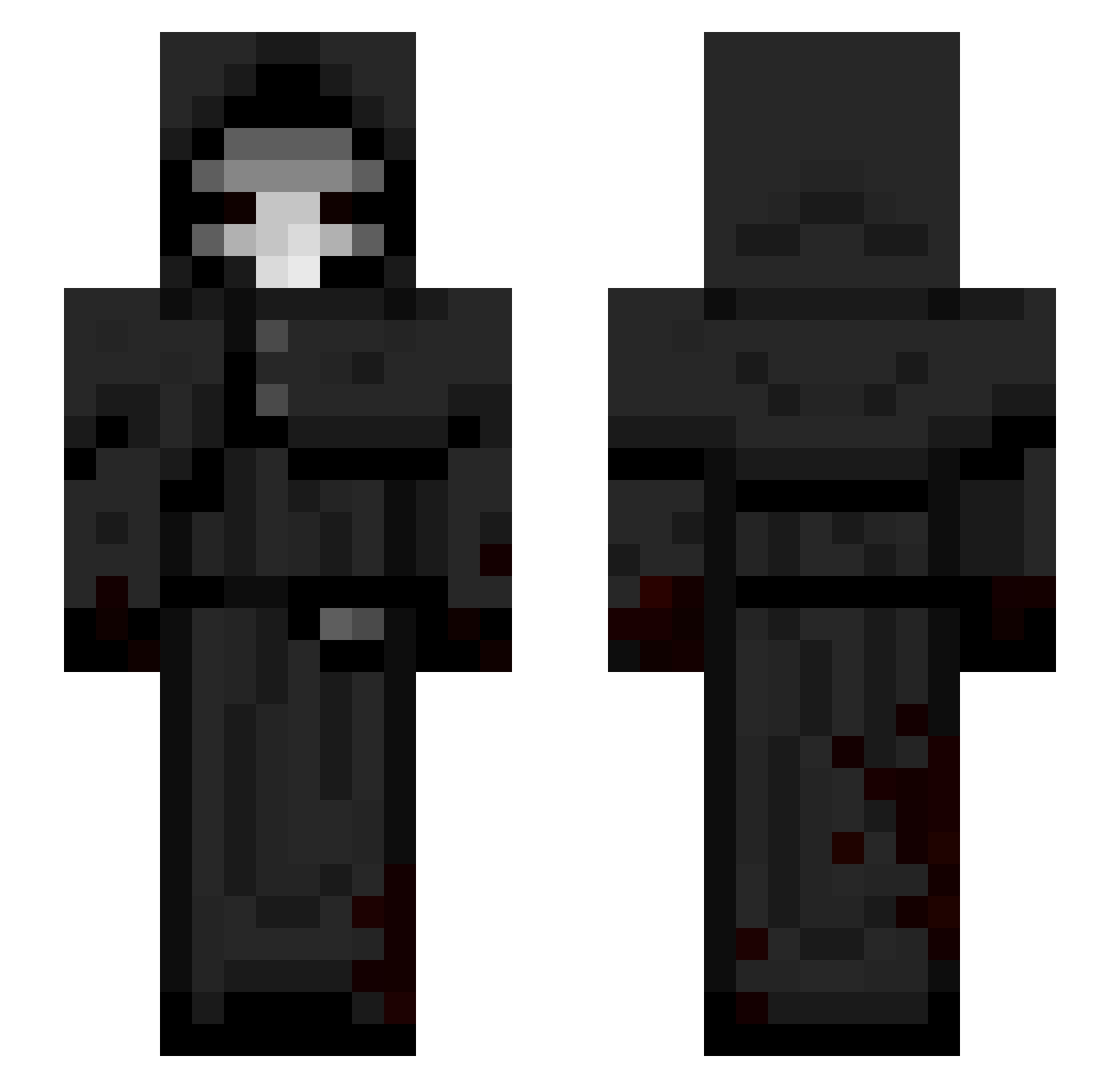 _Masterek Minecraft skin, front and back view