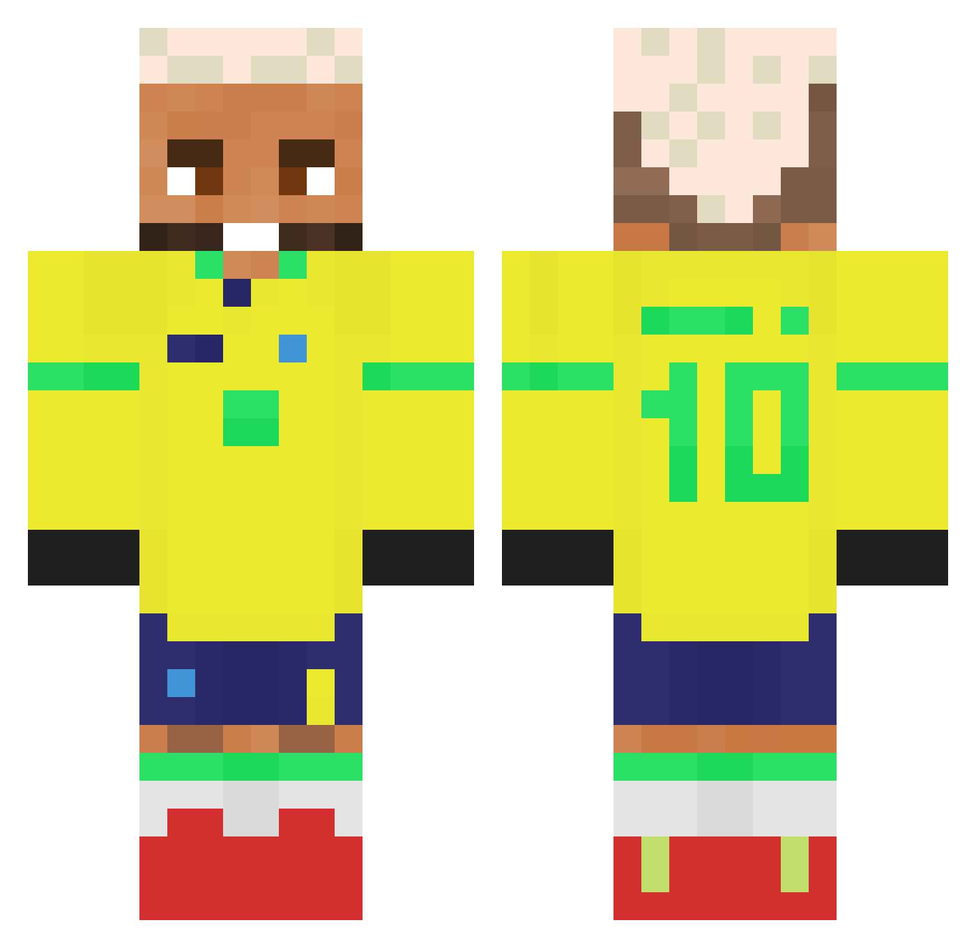 mcphee1516 Minecraft skin, front and back view