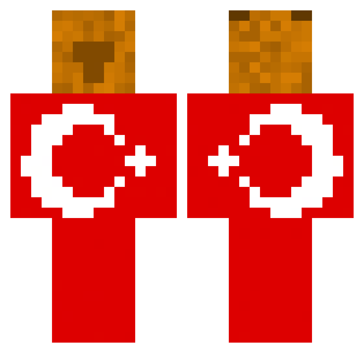 xdese31 Minecraft skin, front and back view