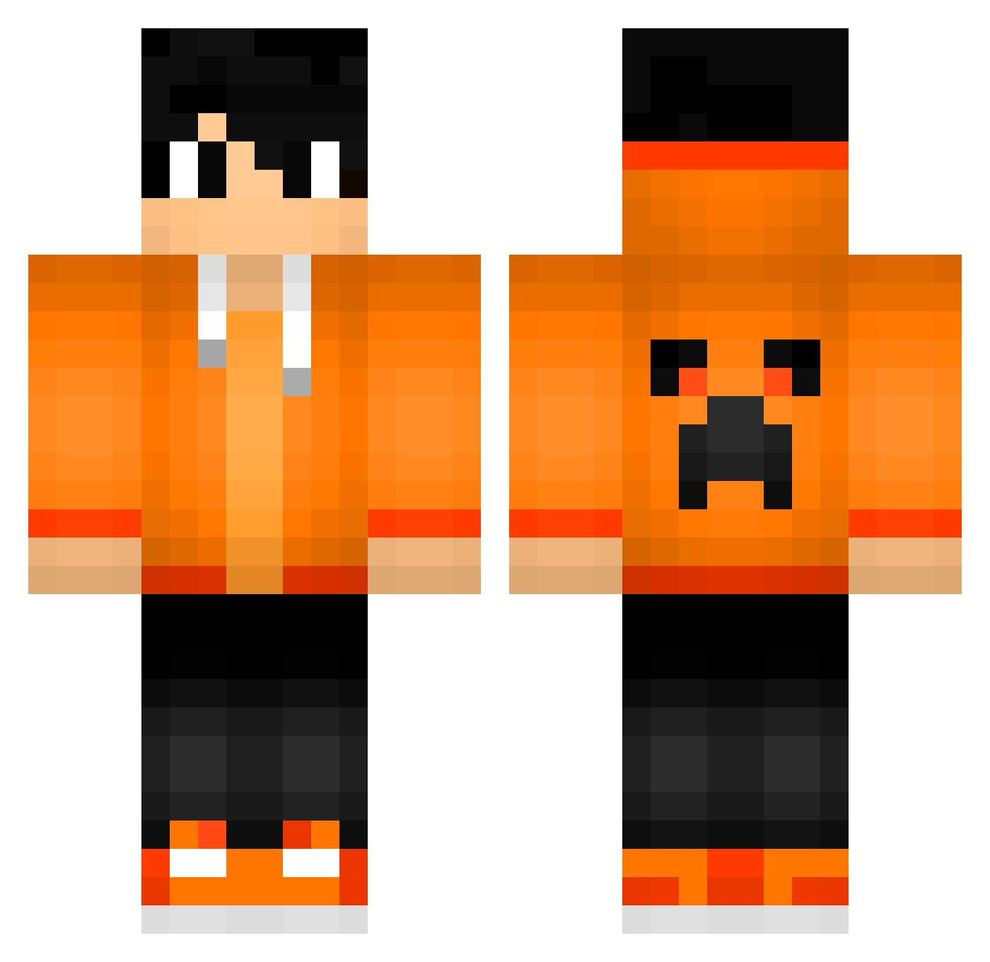 Fran_Wilczek Minecraft skin, front and back view