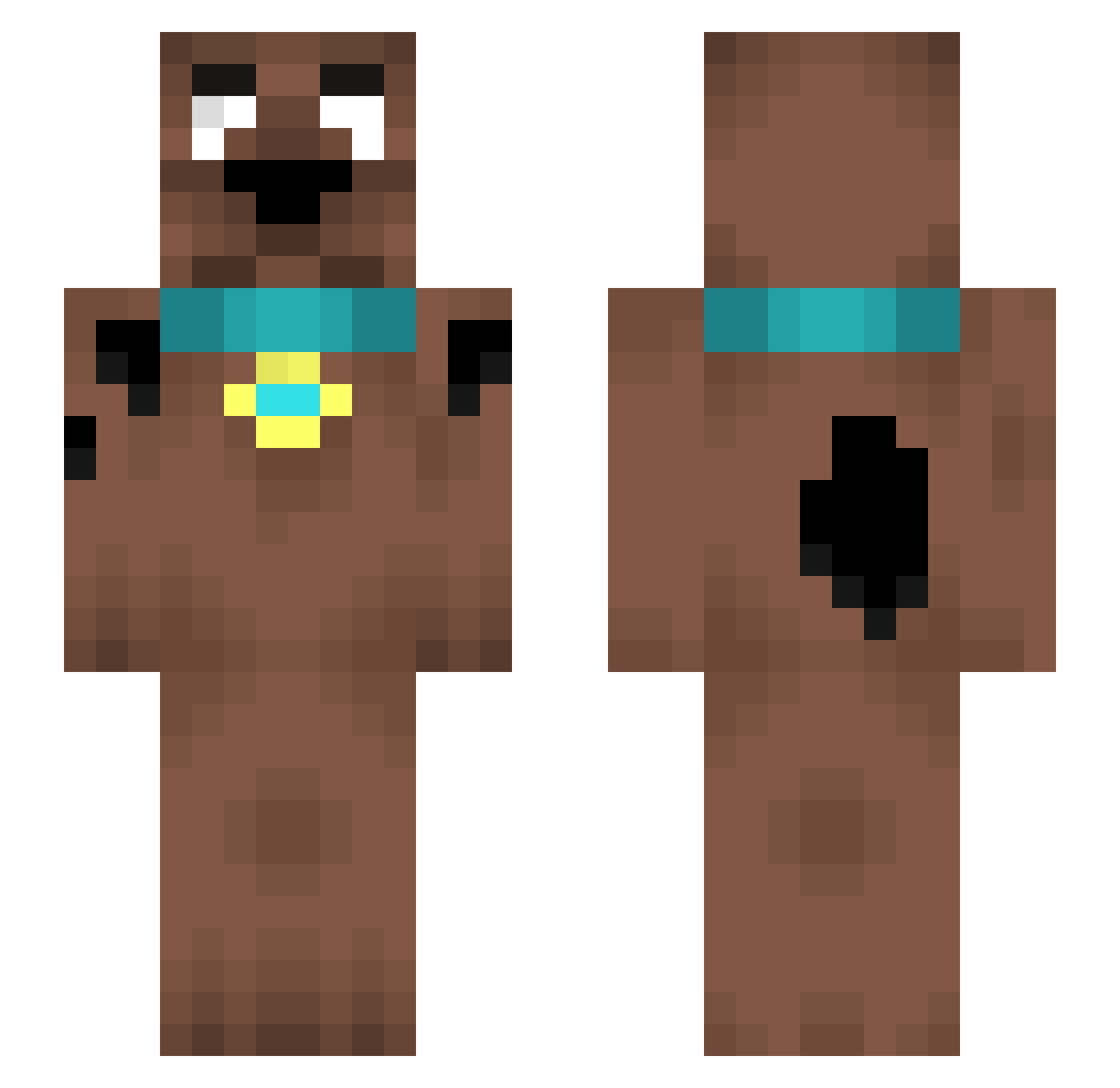 ilyj Minecraft skin, front and back view