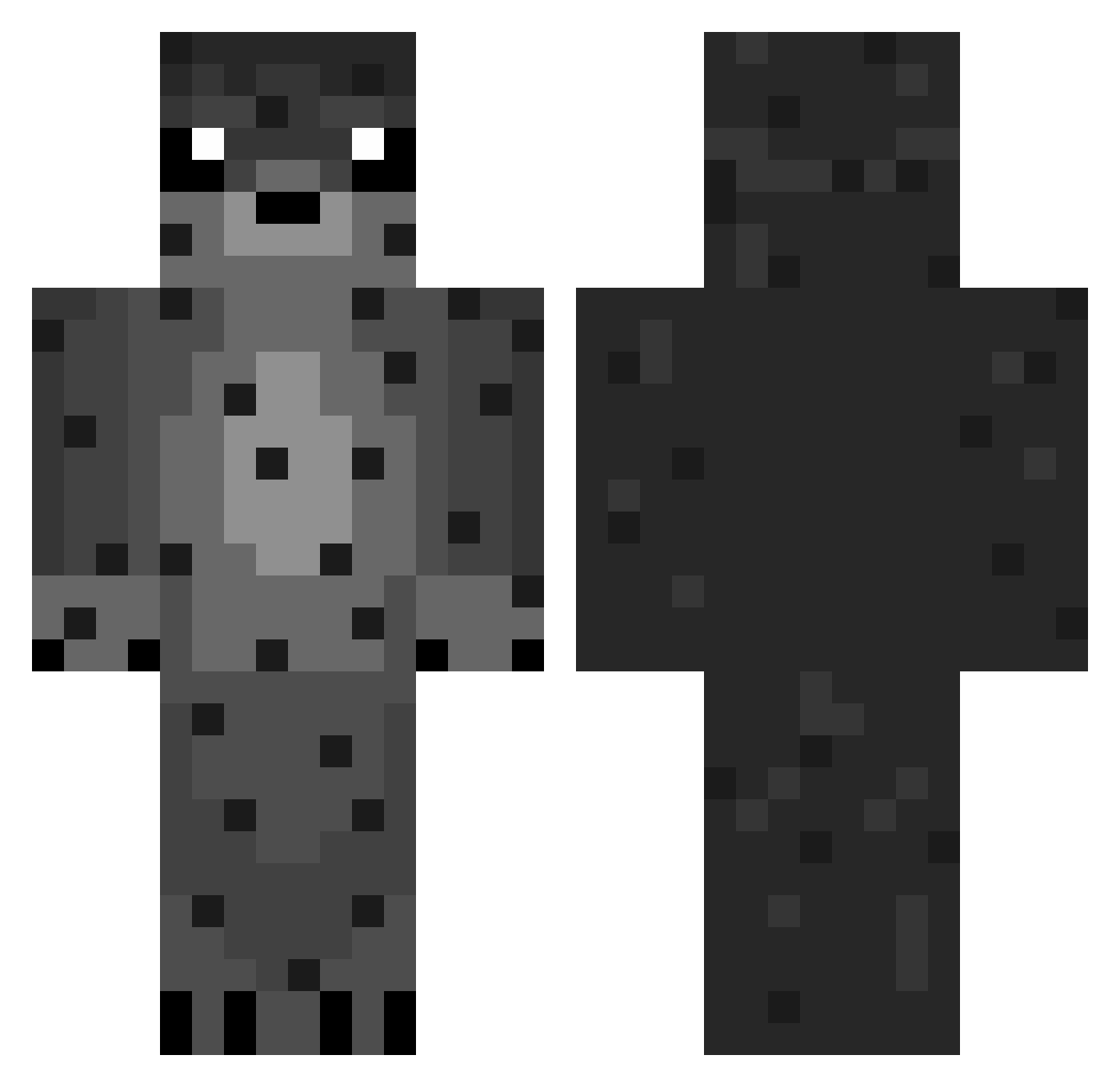 Shandies Minecraft skin, front and back view