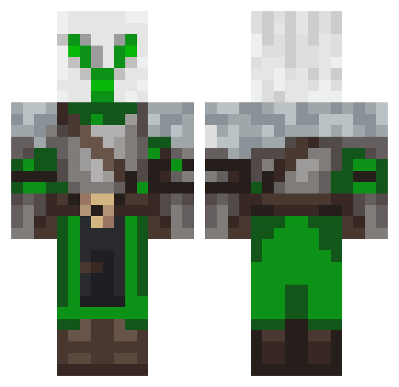 K2Kadir Minecraft skin, front and back view