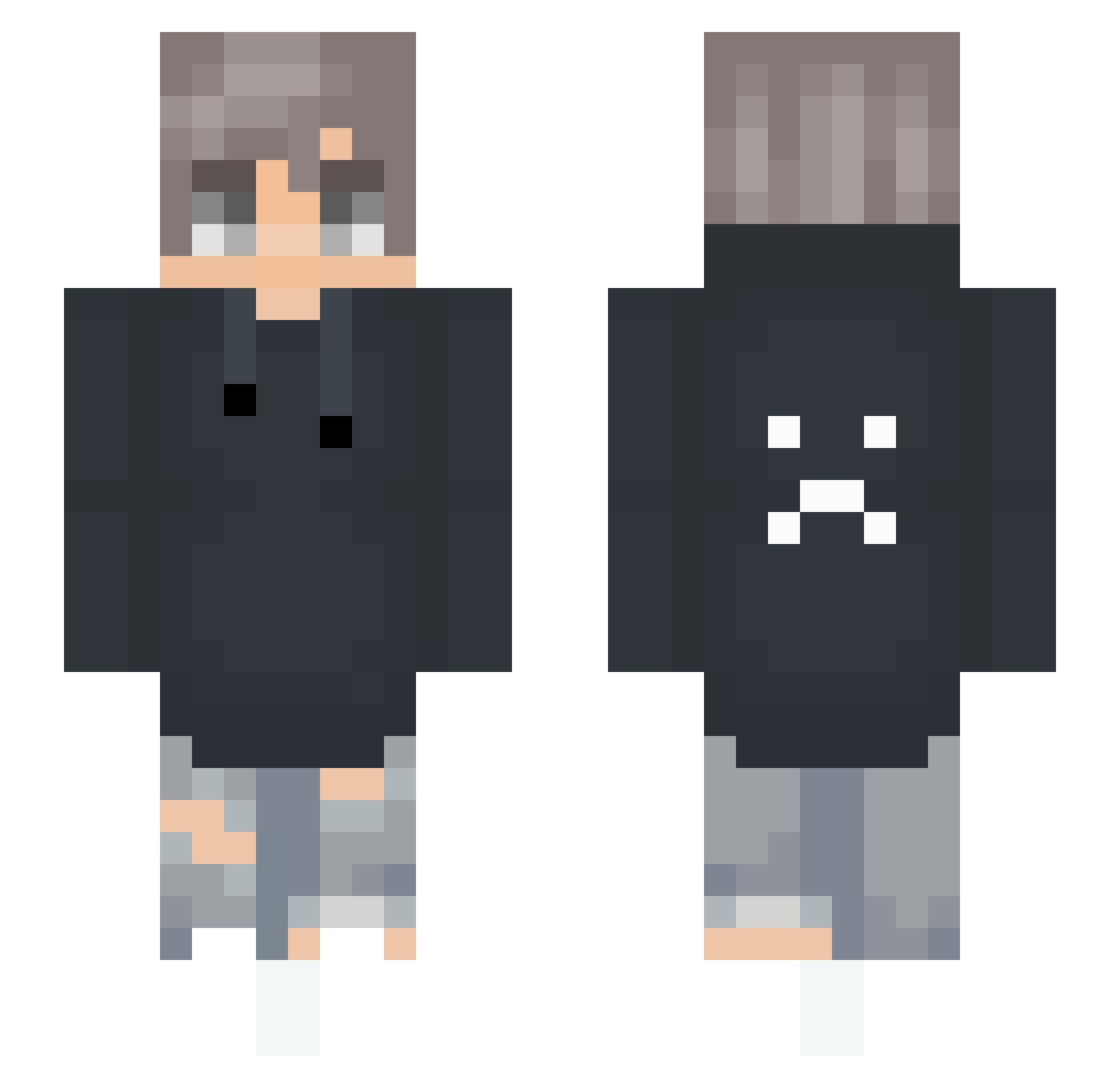OGIckCraft Minecraft skin, front and back view