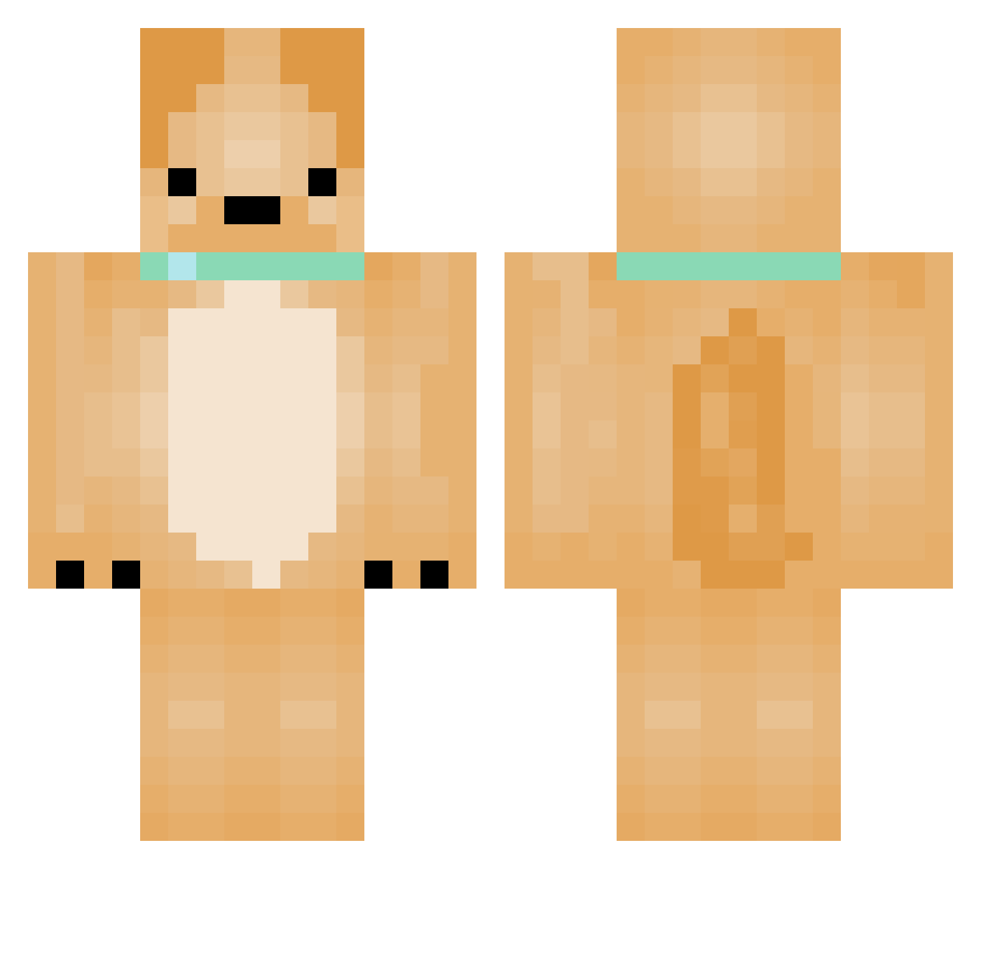 ThisGuyIronikz Minecraft skin, front and back view