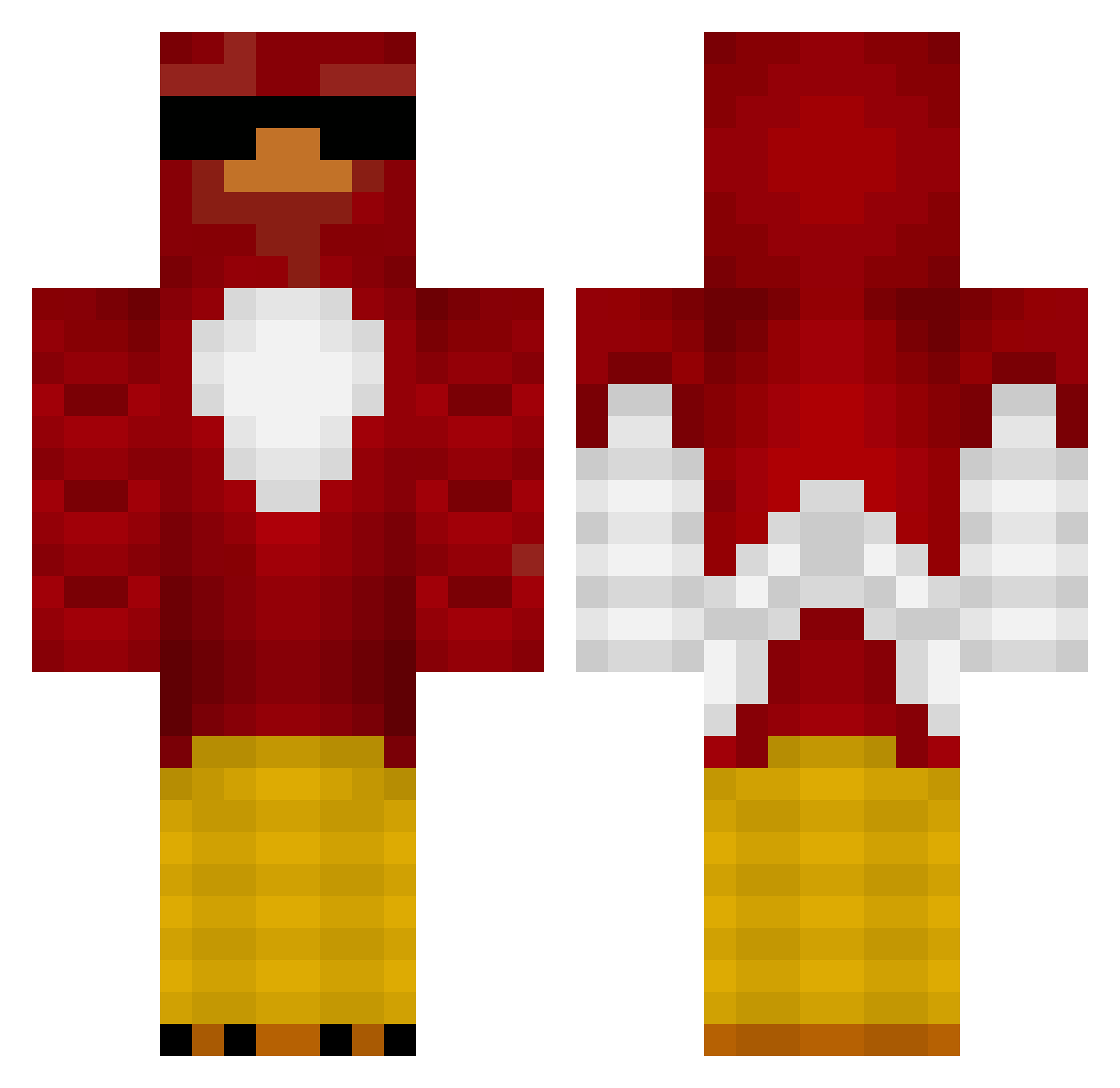 puksindo5 Minecraft skin, front and back view