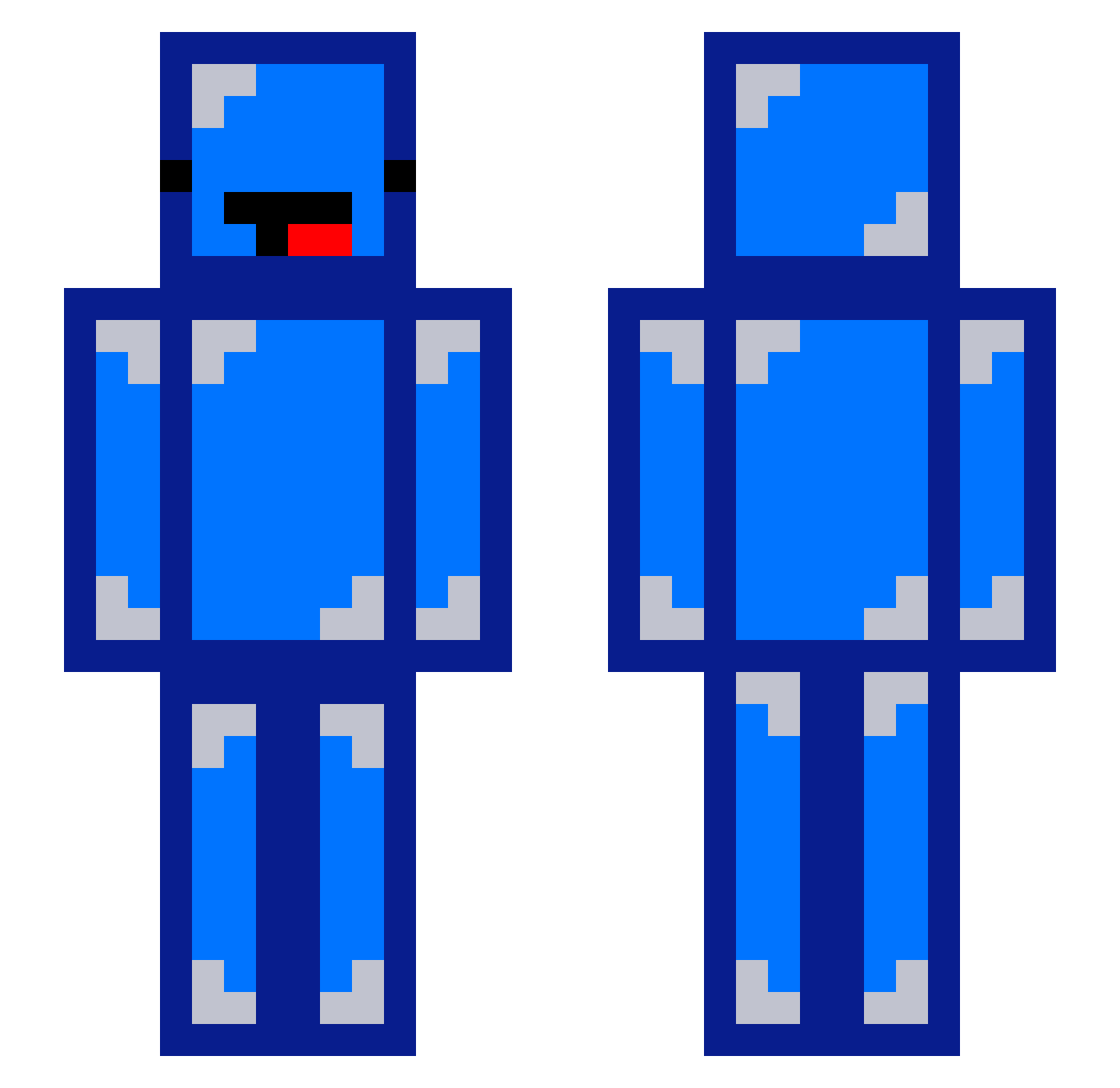 ZeroAtlas8834 Minecraft skin, front and back view