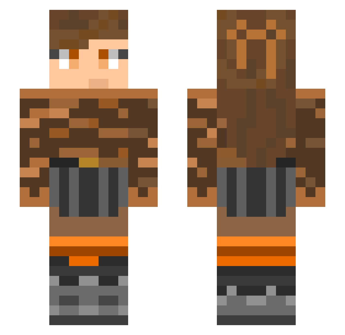 Autumn_FieldsxD Minecraft skin, front and back view