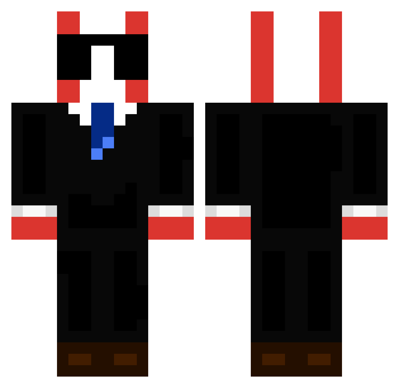 PriorAnemone989 Minecraft skin, front and back view