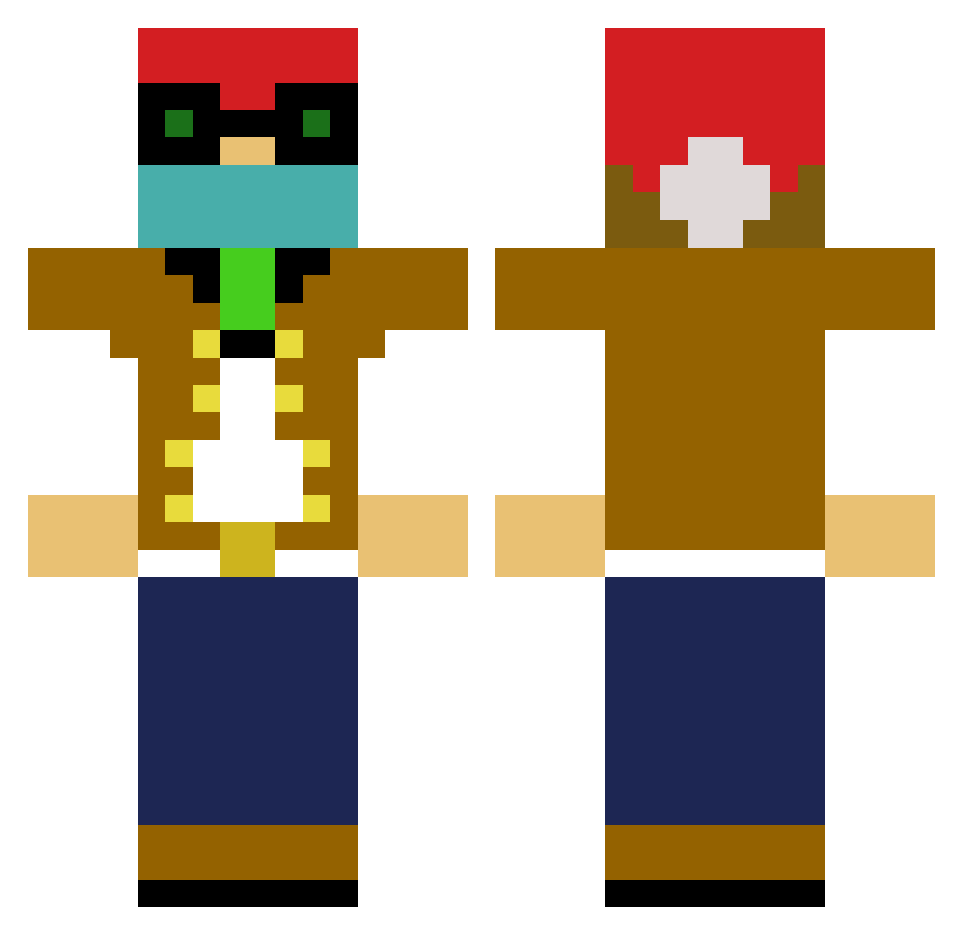 Preslav5basic74 Minecraft skin, front and back view