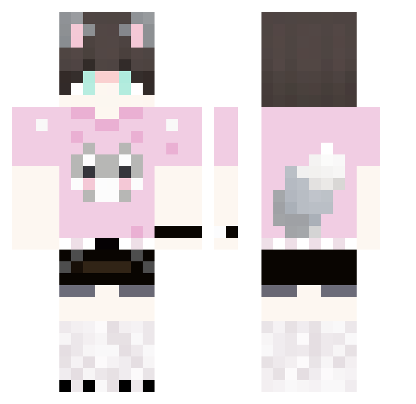 Legolatz Minecraft skin, front and back view