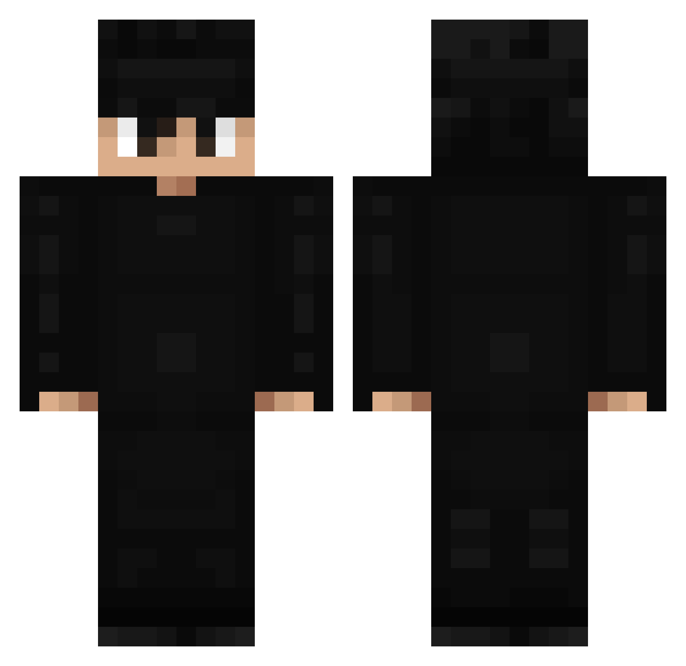 Willsntx Minecraft skin, front and back view