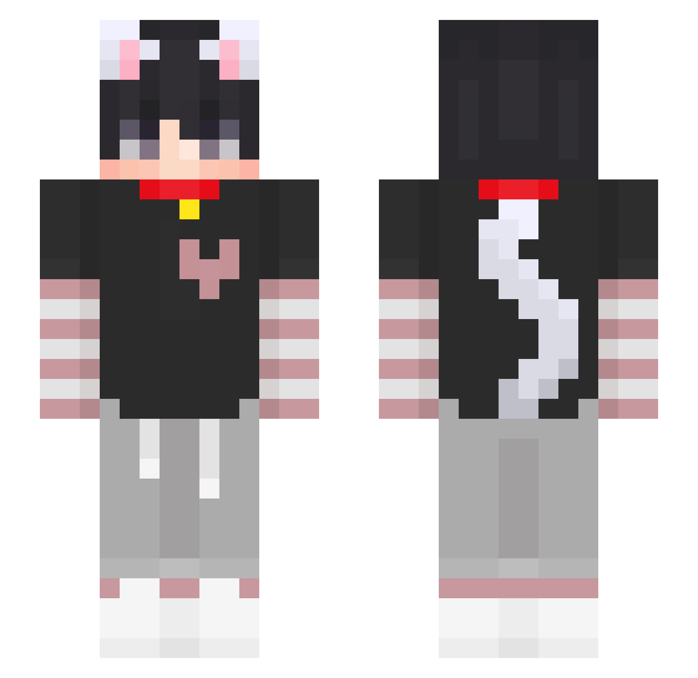 Docin Minecraft skin, front and back view