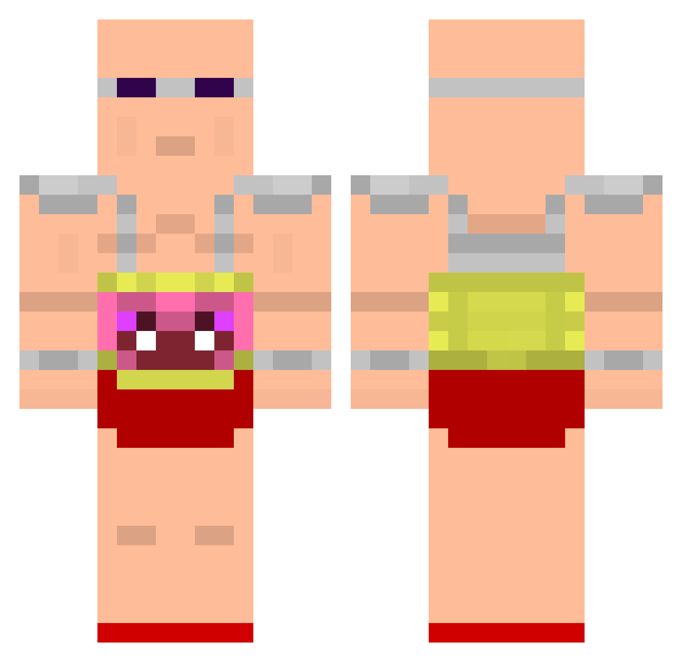 Carson_Playz Minecraft skin, front and back view