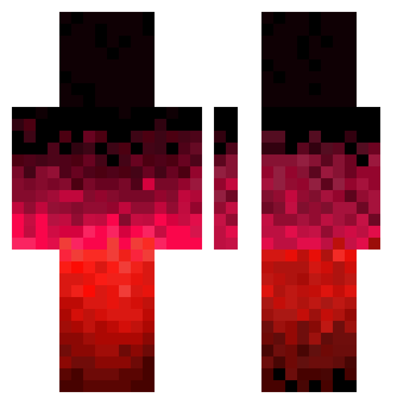 CanGoku1202 Minecraft skin, front and back view