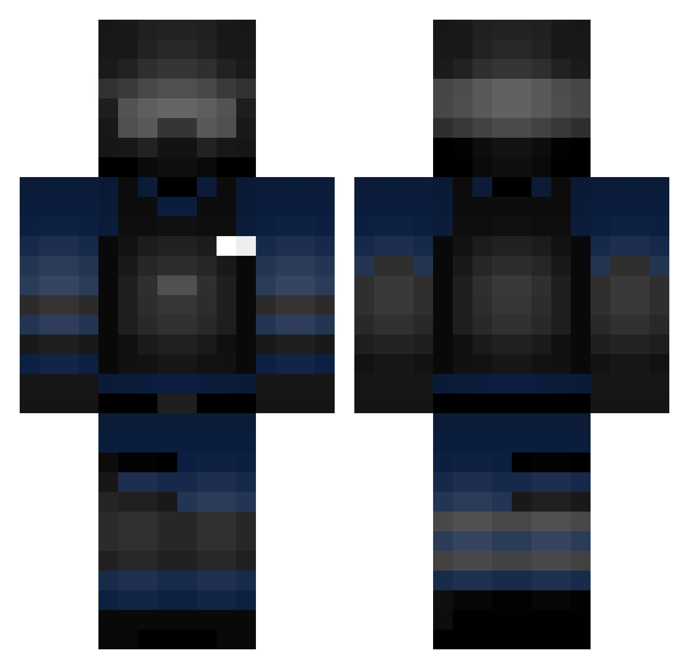 c974 Minecraft skin, front and back view