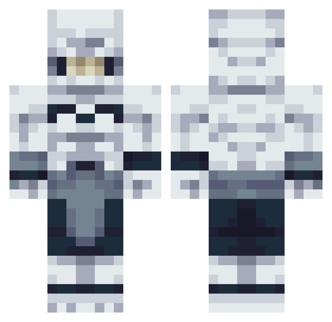 nobli Minecraft skin, front and back view