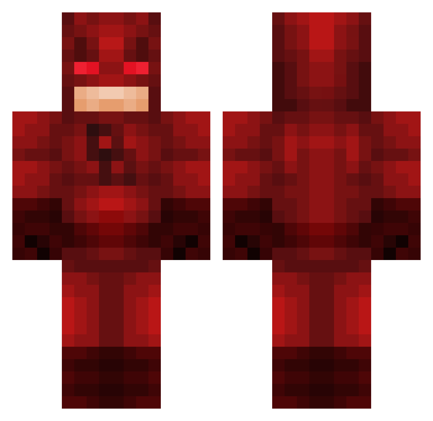 Juccifizz Minecraft skin, front and back view
