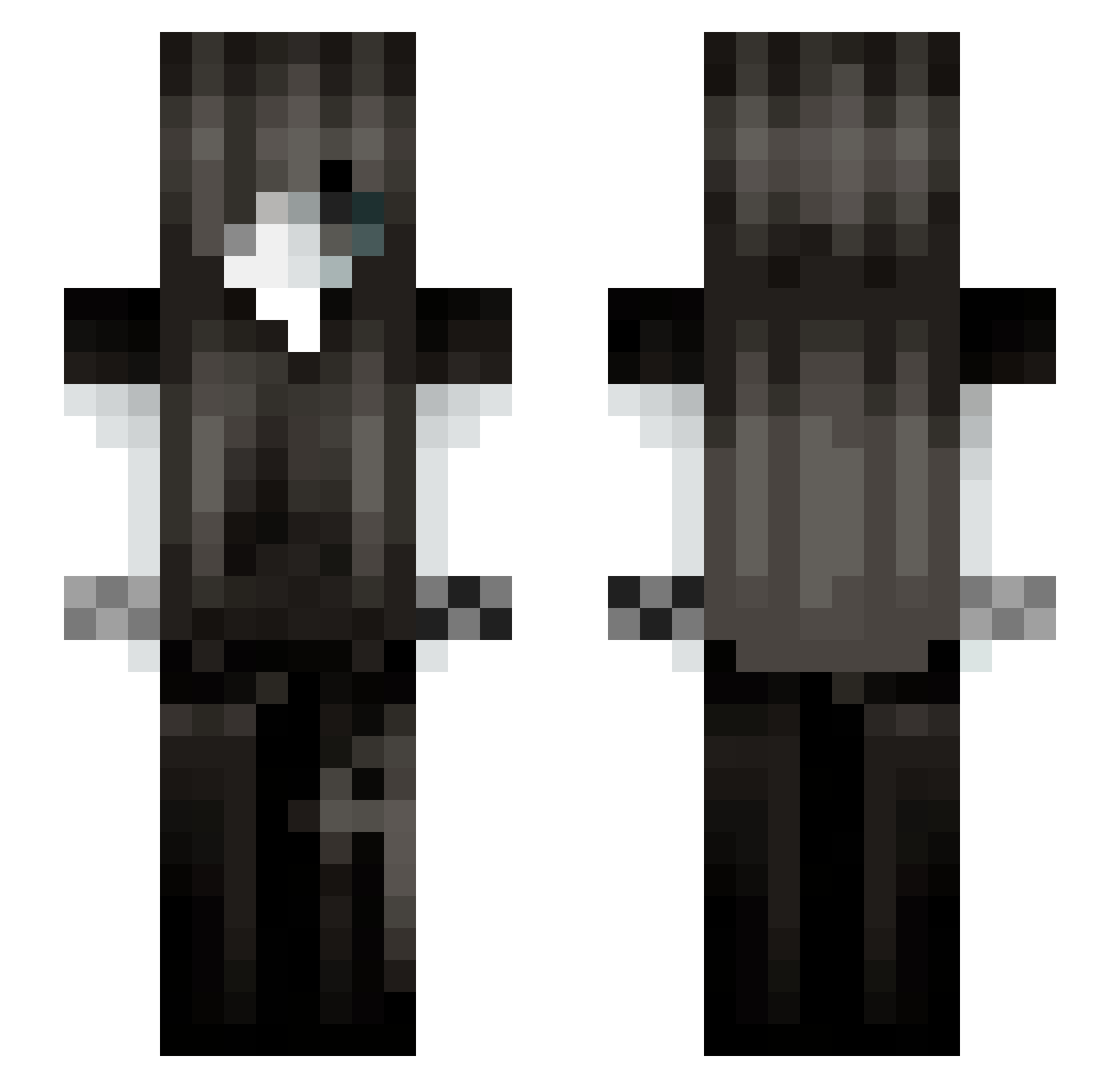 chans_wlrd Minecraft skin, front and back view