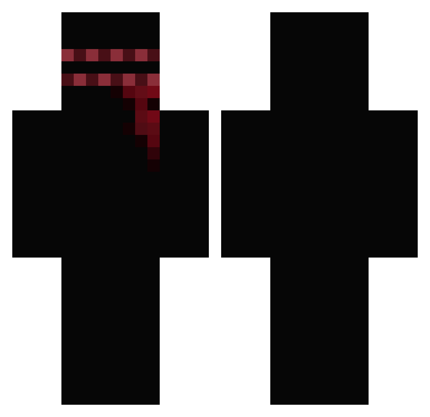 dhampir_ Minecraft skin, front and back view