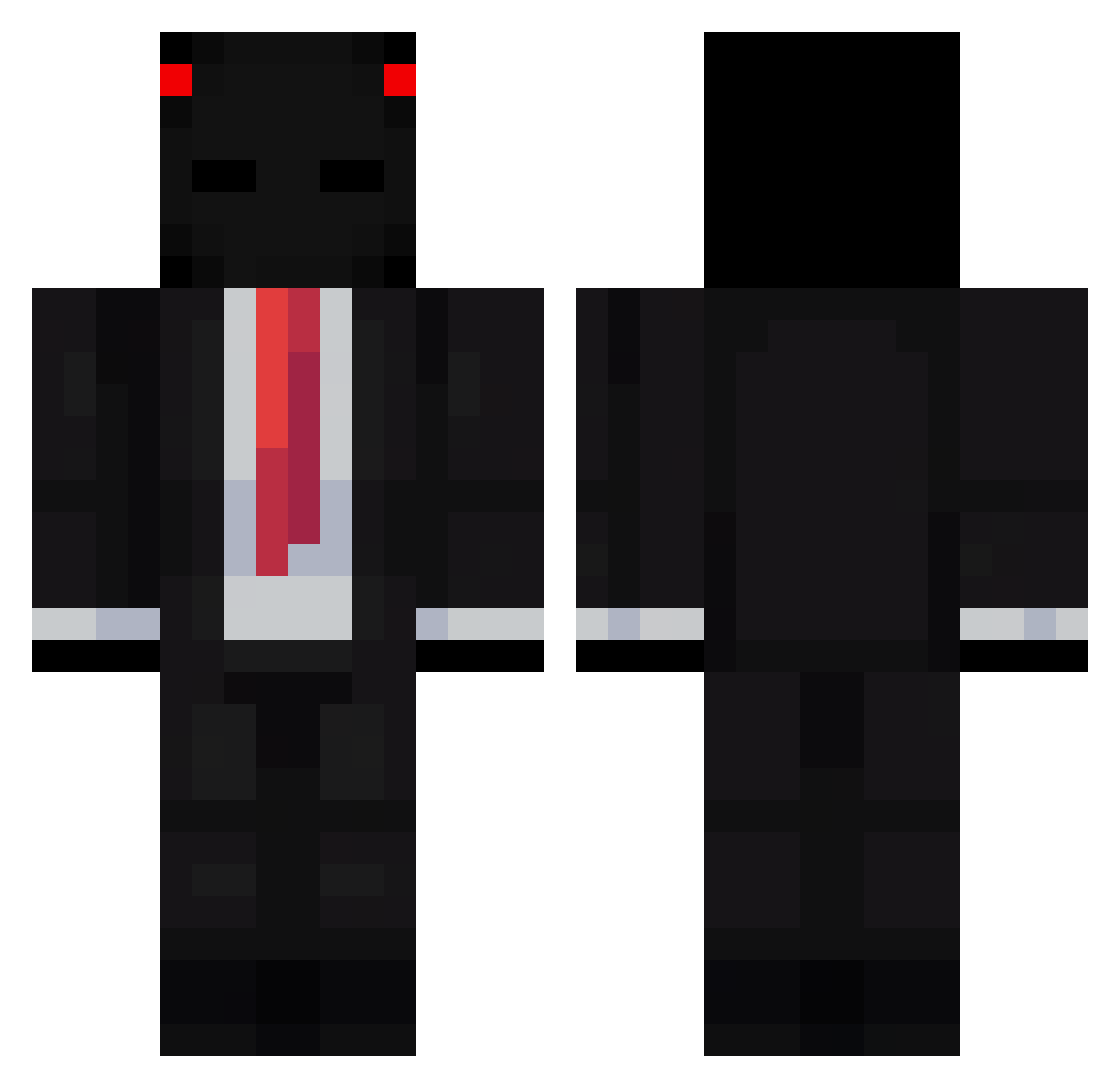 BestElytraMacer Minecraft skin, front and back view
