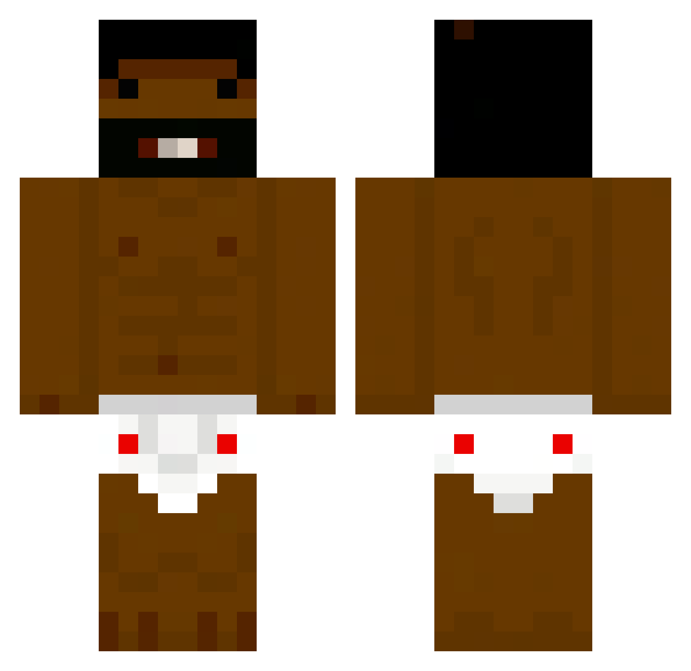 g4rd3x Minecraft skin, front and back view