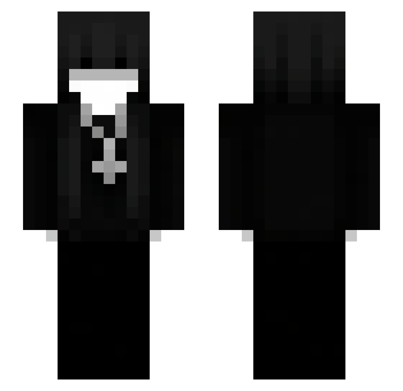 z771 Minecraft skin, front and back view