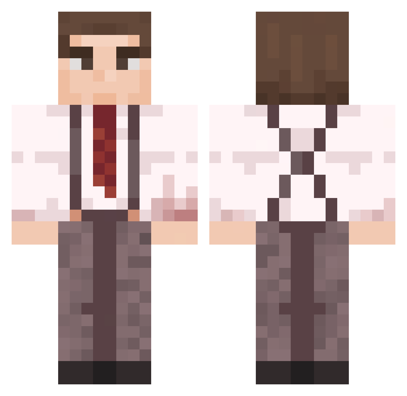 AgentTB_ Minecraft skin, front and back view