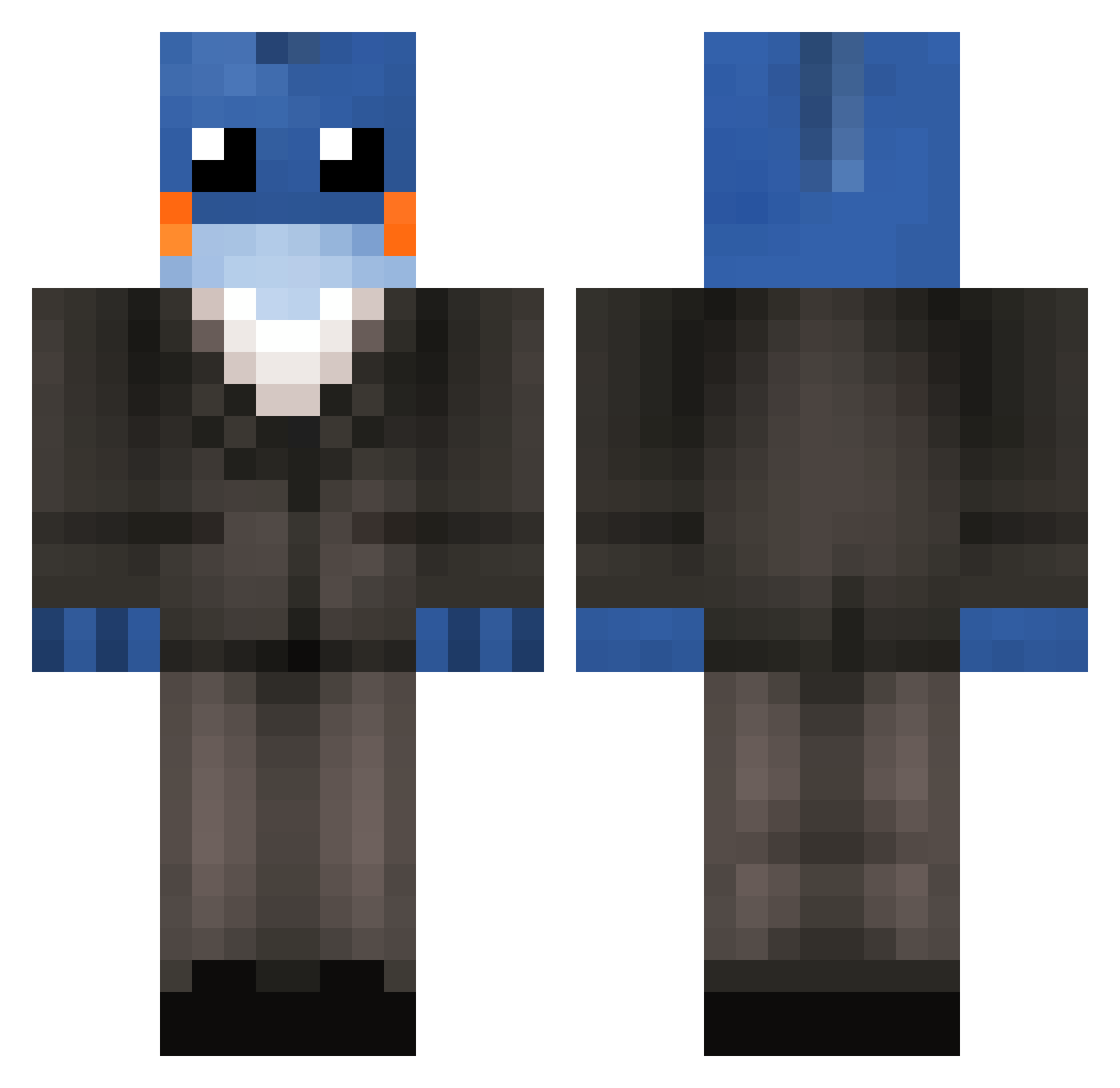 sebastianncortes Minecraft skin, front and back view