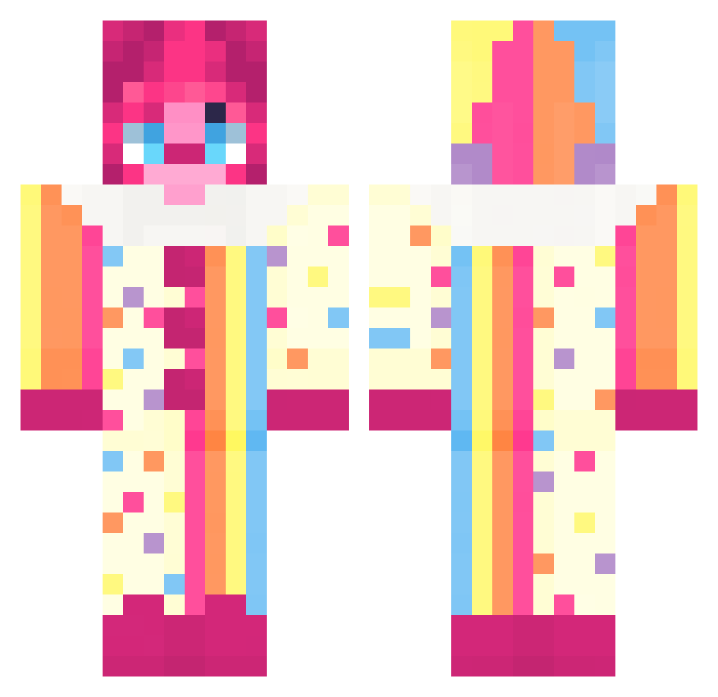 _LilGoblin_ Minecraft skin, front and back view