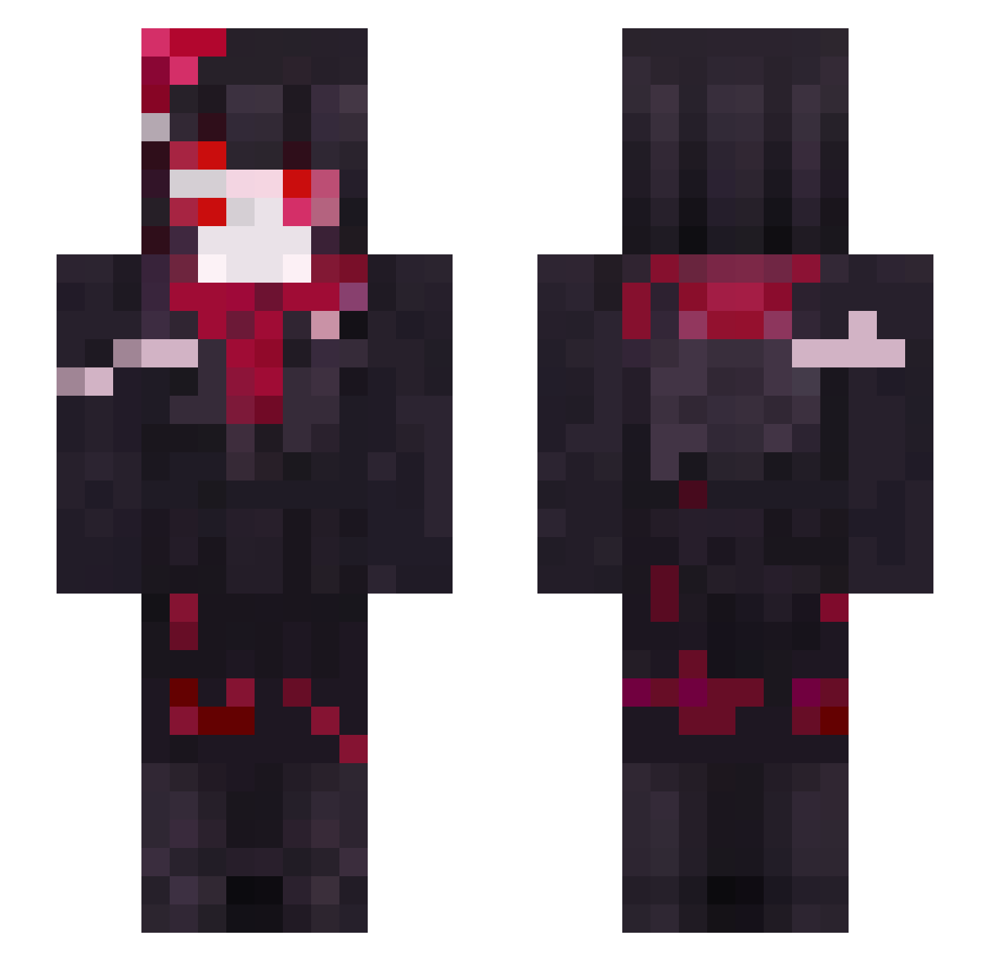 Co1lEen Minecraft skin, front and back view