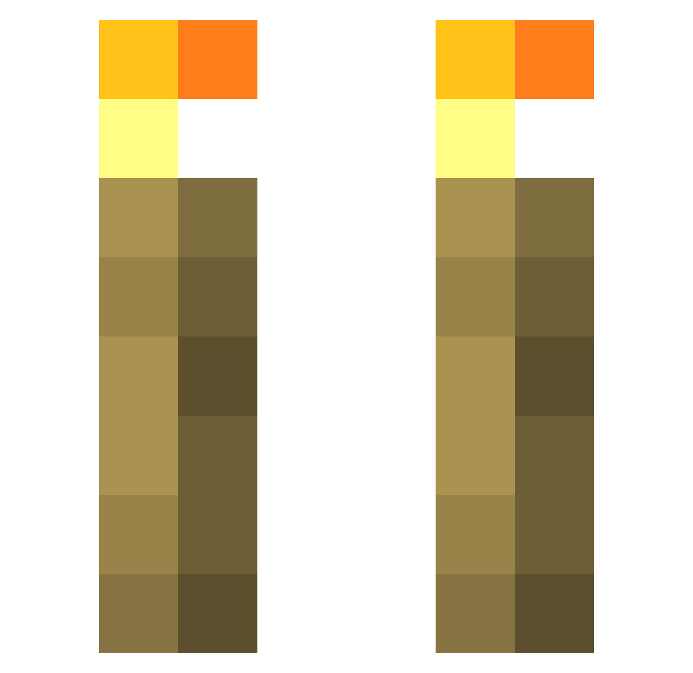 Sisyachka Minecraft skin, front and back view