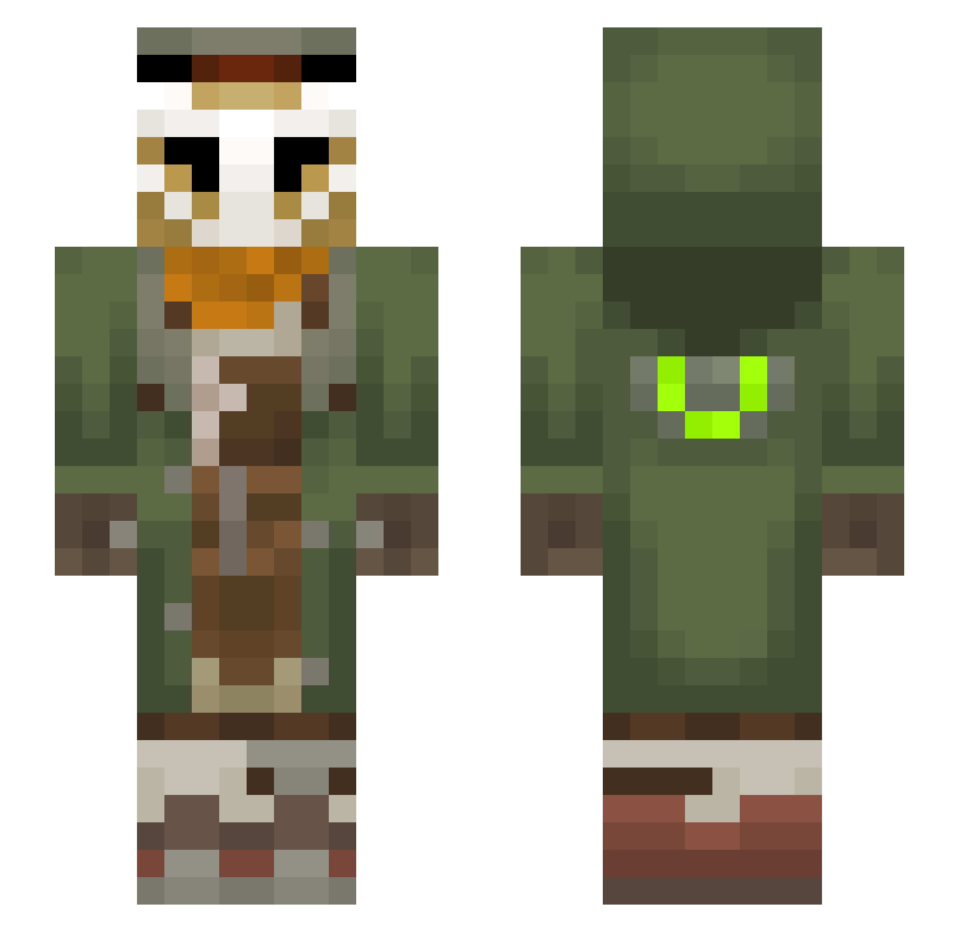 1szalcigi Minecraft skin, front and back view