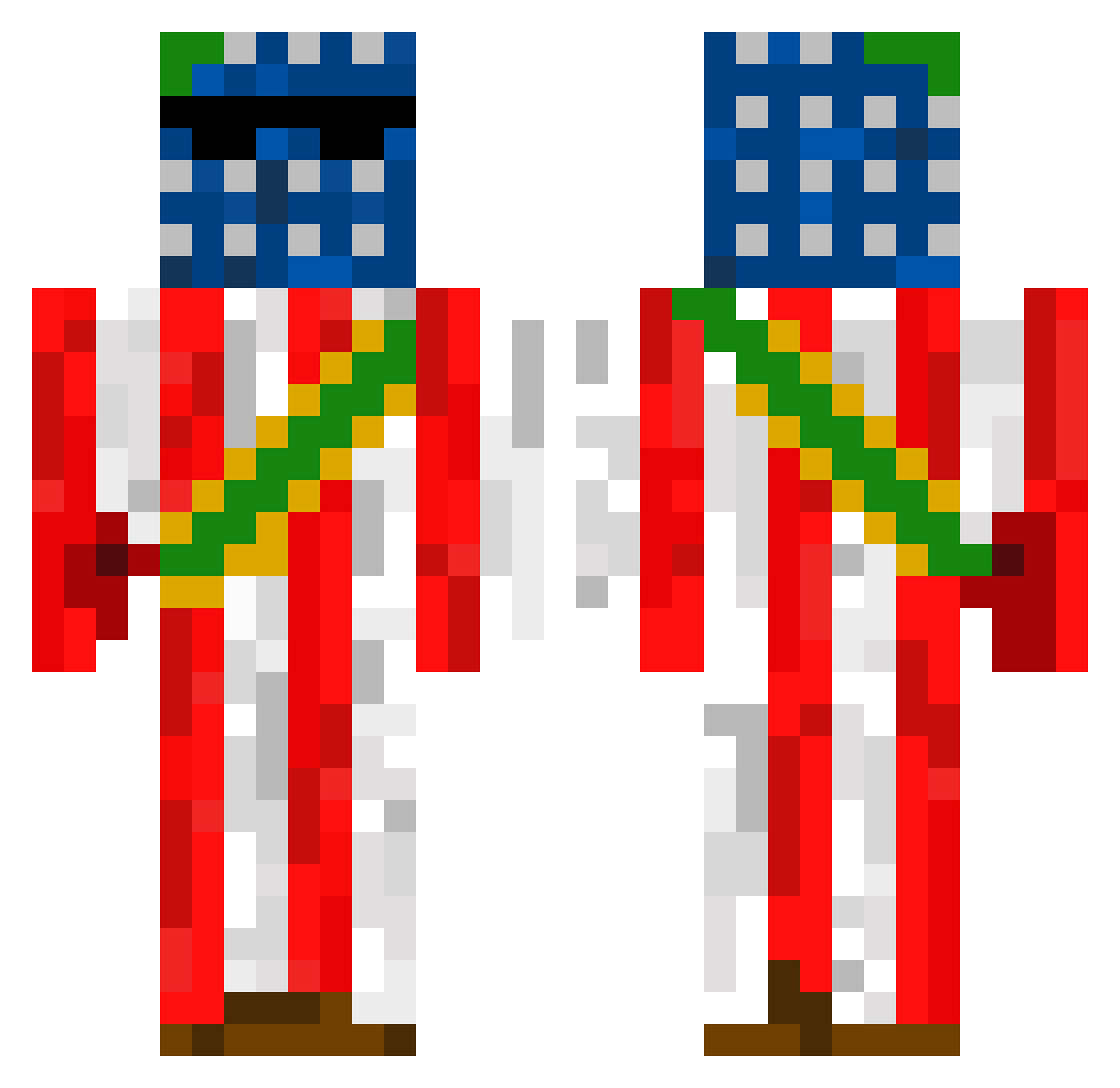 x_CosmicDreams_x Minecraft skin, front and back view