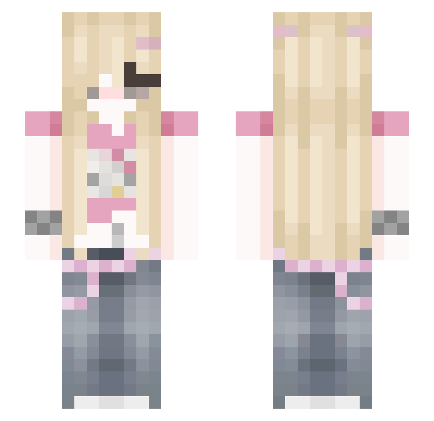 ItzEwcik_ Minecraft skin, front and back view