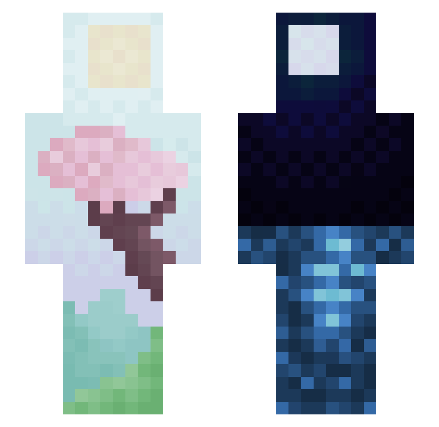 sunglasses9672 Minecraft skin, front and back view